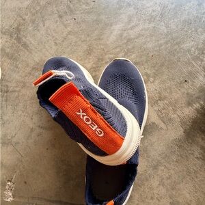 Geox Kids' Blue and Orange Slip-On Sneakers